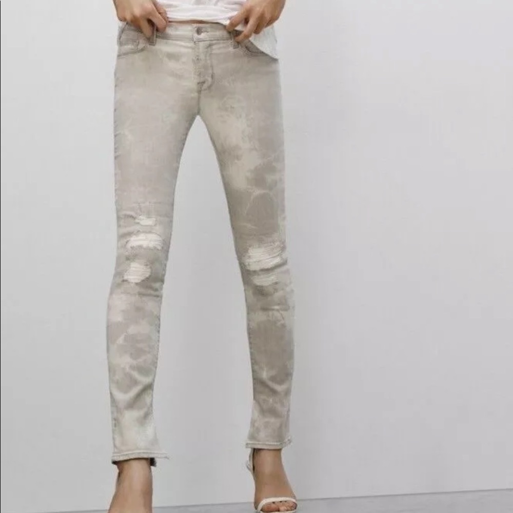 J Brand Rail Distressed Straight Leg Jean in Fame
